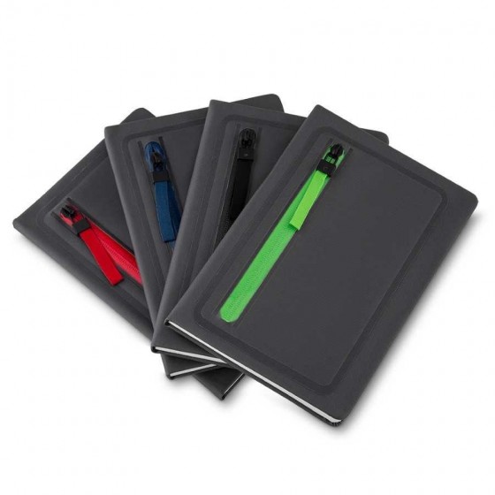 Cadernos de anotações com porta objetos na capa - CAD110