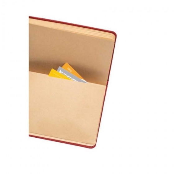 Caderno A5 com capa dura em RPET com 192 folhas pautada - 93276-105