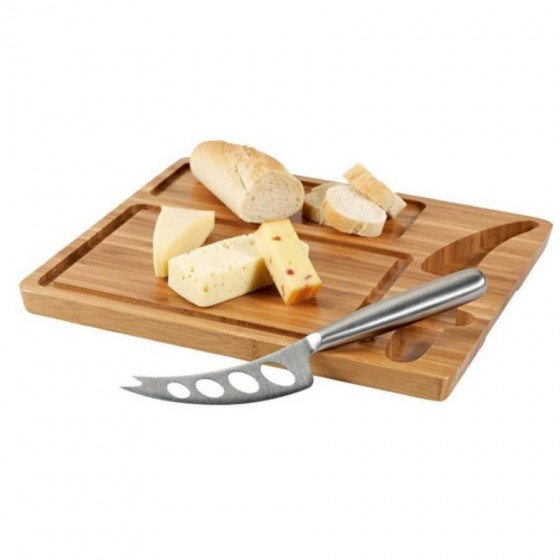 Tábua de queijos em bambu com faca - 93975-160