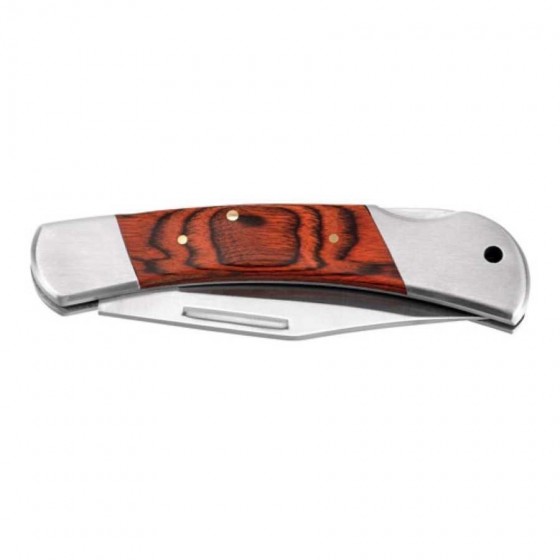 Canivete em aço inox e madeira - 94031-170