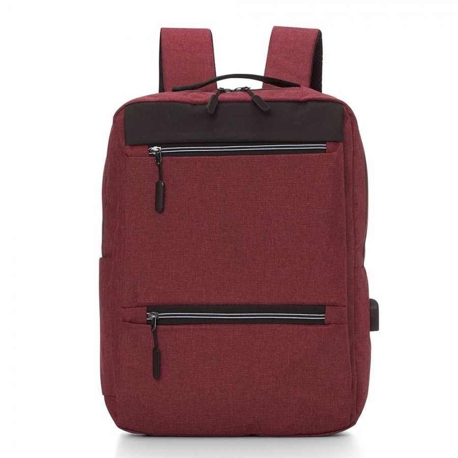 Mochila de Nylon USB 21L  - Brinde Personalizado Cód. 01326-VM