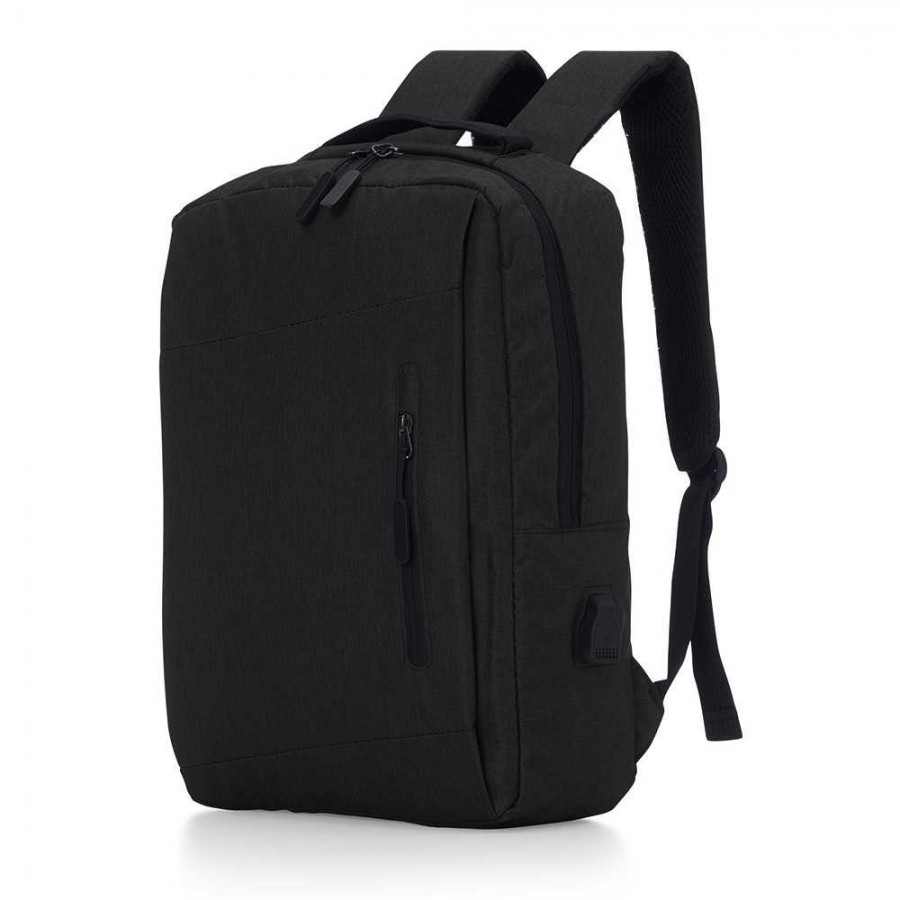 Mochila de Nylon USB 21L  - Brinde Personalizado Cód. 11329-PRE