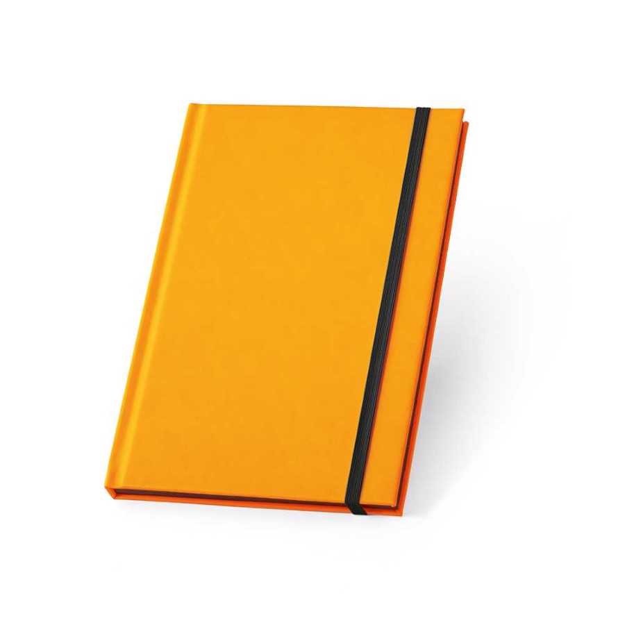 Caderno capa dura em PU fluorescente com 96 folhas pautadas - 93269-128