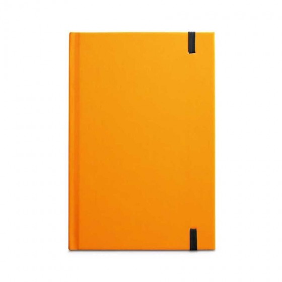 Caderno capa dura em PU fluorescente com 96 folhas pautadas - 93269-128