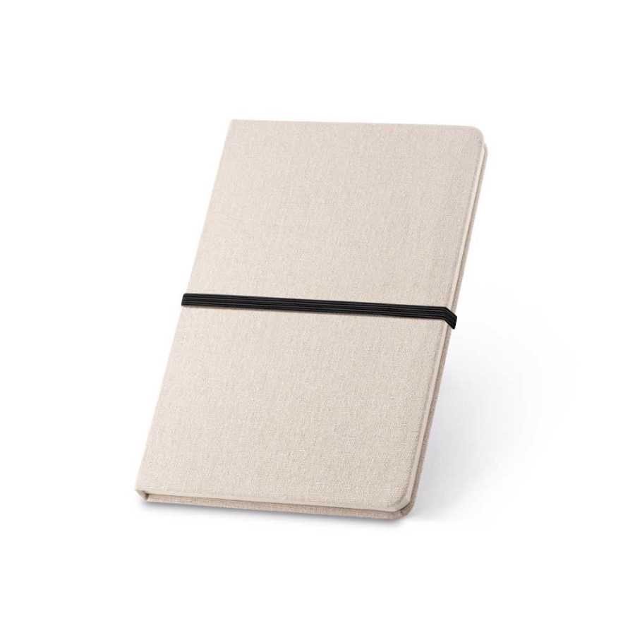 Caderno capa dura em Linho com 96 folhas pautadas    - 93270-103