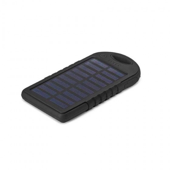 Bateria portátil solar. ABS. Com painel solar e LED - 97371-103