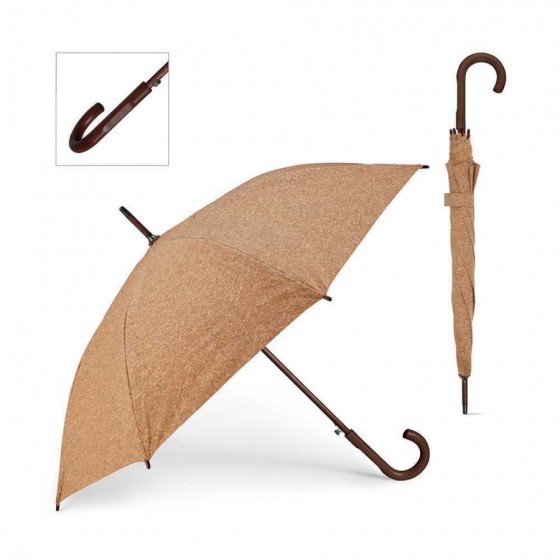Guarda-chuva Cortiça. Haste e pega em madeira - 99141-160